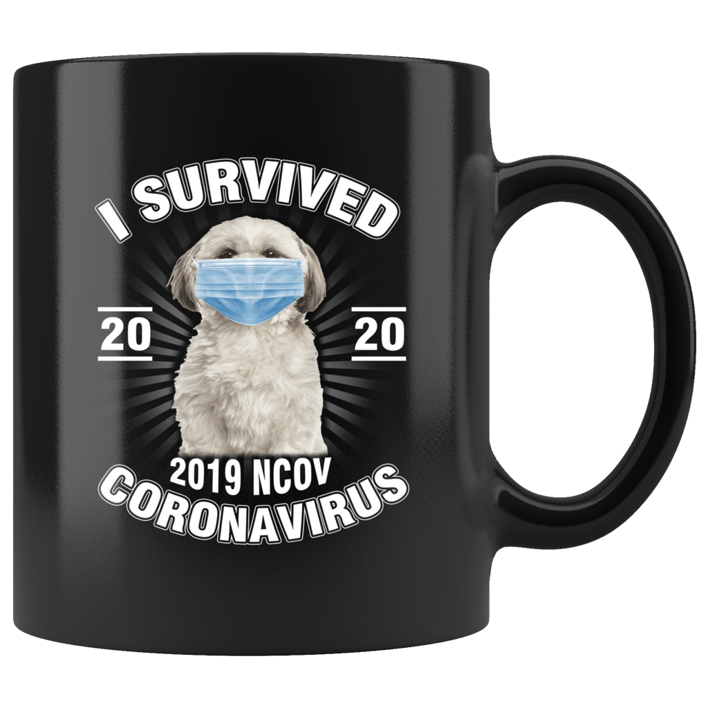 Shih Tzu I Survived Coronavirus 2020 Funny Shih Tzu Coffee Mug