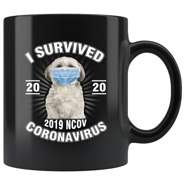 Shih Tzu I Survived Coronavirus 2020 Funny Shih Tzu Coffee Mug