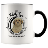 My Shih Tzu Leaves Paw Prints On My Heart White Shih Tzu Color Mug