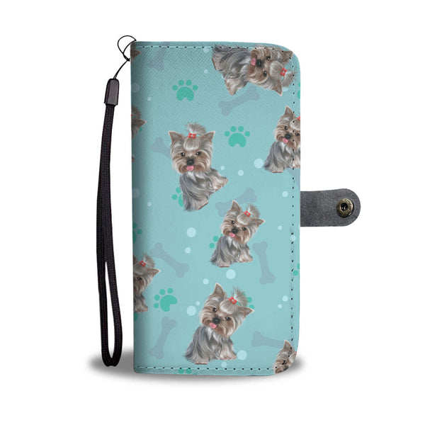 Cute SHIH TZU Paw and Bone Design Shih Tzu Phone Wallet Case