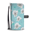 SHIH TZU Paw and Bone Design Shih Tzu Phone Wallet Case