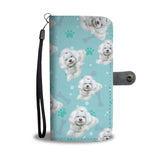 SHIH TZU Paw and Bone Design Shih Tzu Phone Wallet Case