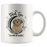 My Shih Tzu Leaves Paw Prints On My Heart White Shih Tzu Mug