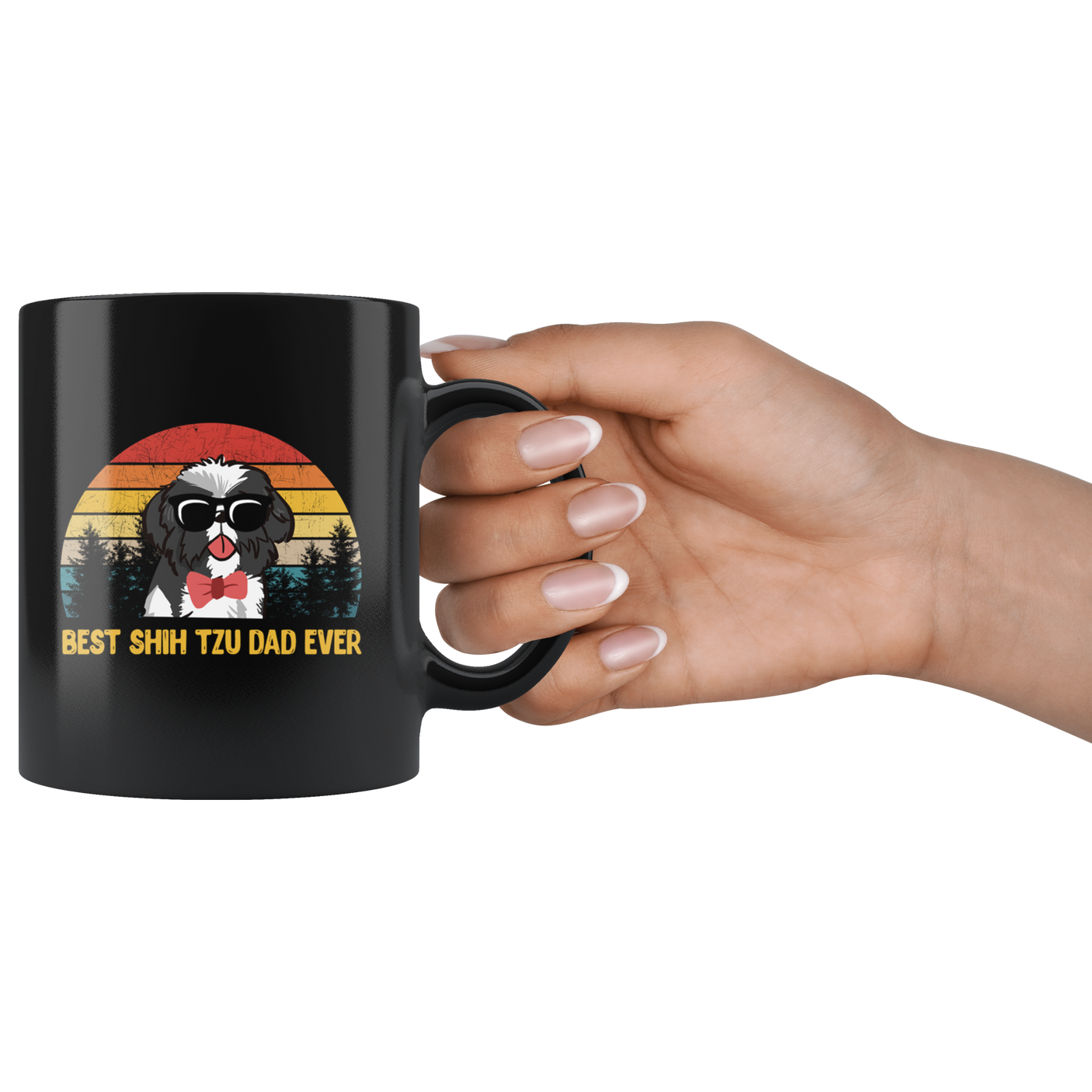 Best Shih Tzu Dad Ever Funny Dog Lover Coffee Mug