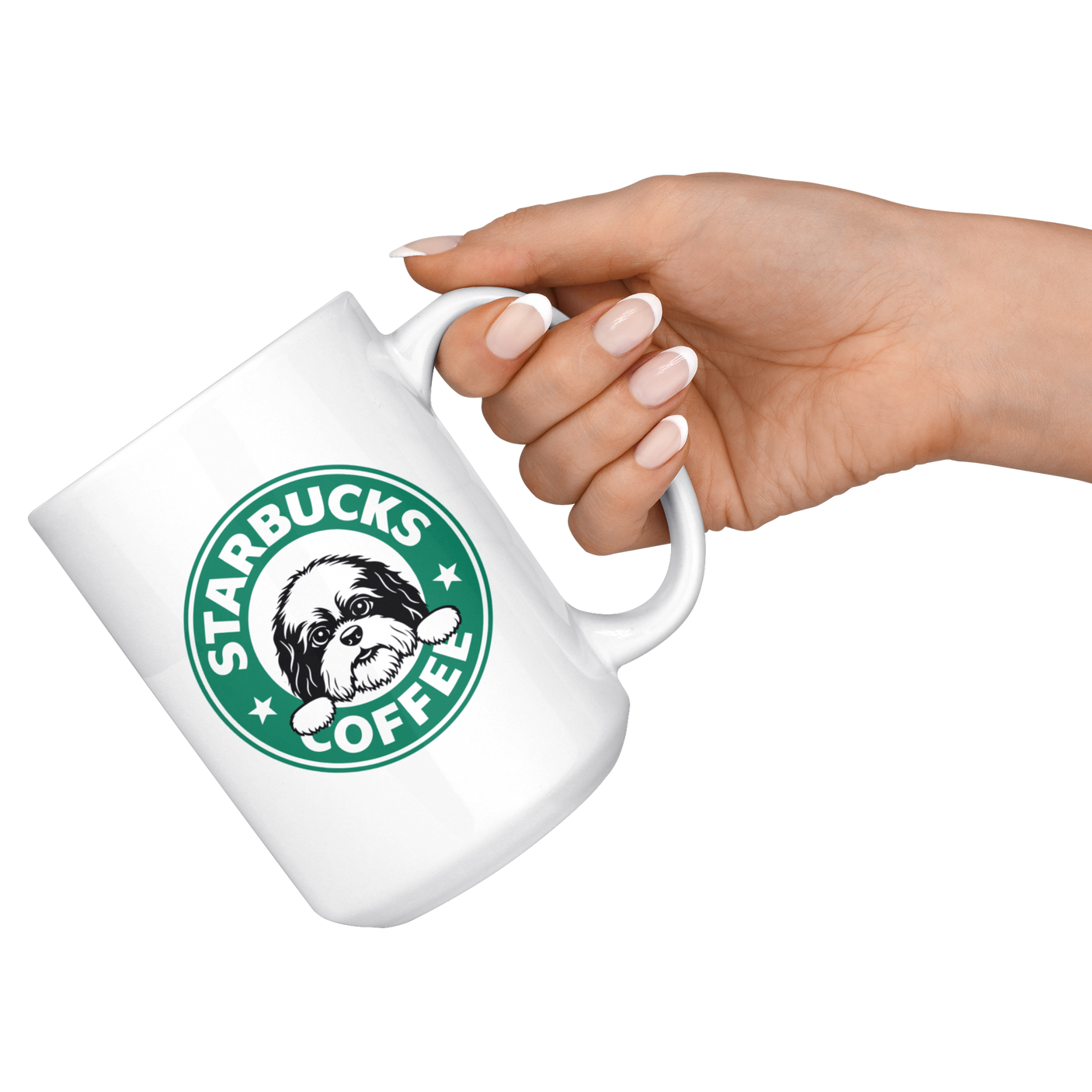 Cute Shih Tzu Starbucks Coffee Funny Shih Tzu Coffee Mug