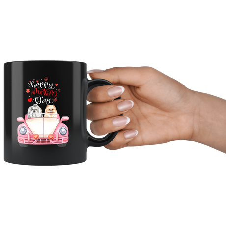 Mothers Day Coffee Mug Gift|Cute Shihtzu Pomeranian Mothers Day Dog Lover Gift