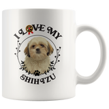 I Love My Shih Tzu White Mug