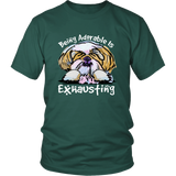 Funny Shih Tzu Tshirt Being Adorable is Exhausting Dog Lover TShirt