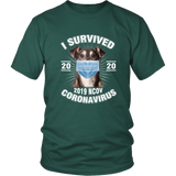 I Survived Coronavirus 2020 Funny Dog Lover  TShirt