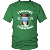 I Survived Coronavirus 2020 Funny Dog Lover  TShirt