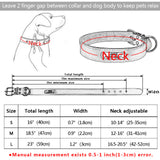 Personalized Dog ID Collar Leather Customized Engraved Pet ID Tag