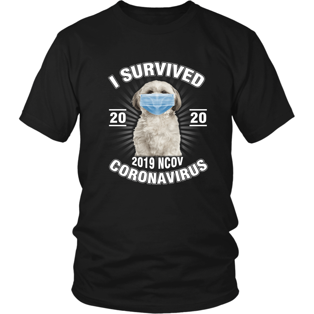 Shih Tzu I Survived Coronavirus 2020 Shih Tzu Funny TShirt