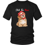 Cute Black SHIH TZU Mom Shirt for Shih Tzu Dog Lovers