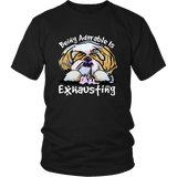Funny Shih Tzu Tshirt Being Adorable is Exhausting Dog Lover TShirt