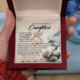 To My Daughter - Forever Love Heart Necklace (Wolves Design) (Jack- Personal)