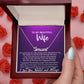 Name Necklace (Personalized) -To My Beautiful Wife v1 (#385290973981)