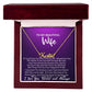 Name Necklace (Personalized) -To My Beautiful Wife v1 (#385290973981)