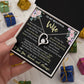 To My Wife - Forever Love Heart Necklace (Black,Flowers) (Jack- Personal)