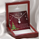 Wife|Girlfriend Christmas Gift Cubic Zirconia Necklace Jewelry Gift|I Love You!