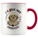 I Love My Shih Tzu 2-Toned Color Mug