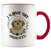 I Love My Shih Tzu 2-Toned Color Mug