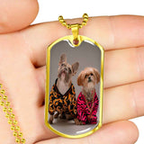 Personalized Custom Photo Shih Tzu Dog Tag Necklace (Put Your Pet on a Dog Tag Necklace)