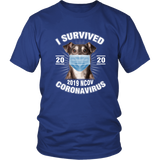 I Survived Coronavirus 2020 Funny Dog Lover  TShirt