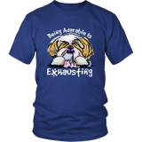 Funny Shih Tzu Tshirt Being Adorable is Exhausting Dog Lover TShirt