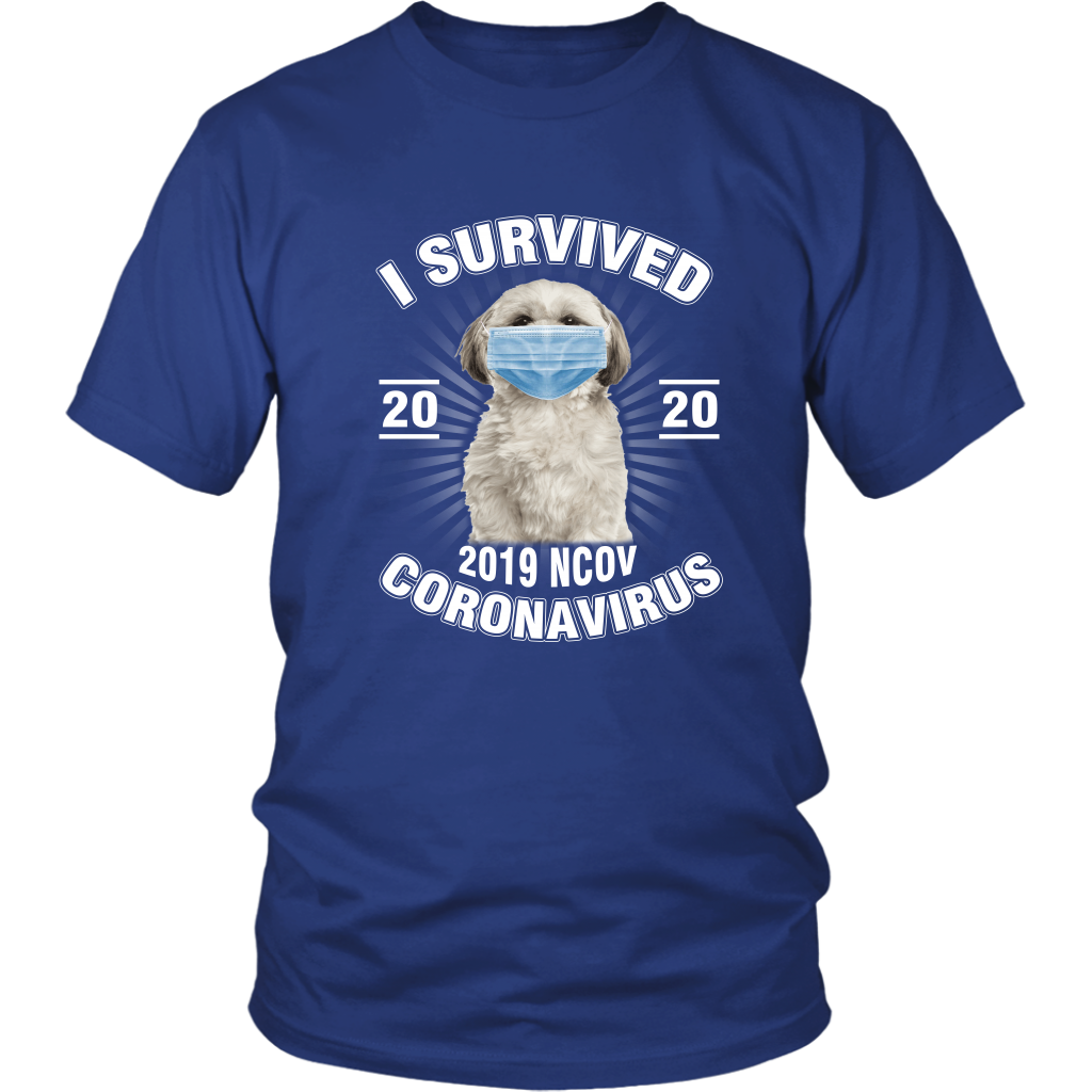Shih Tzu I Survived Coronavirus 2020 Shih Tzu Funny TShirt