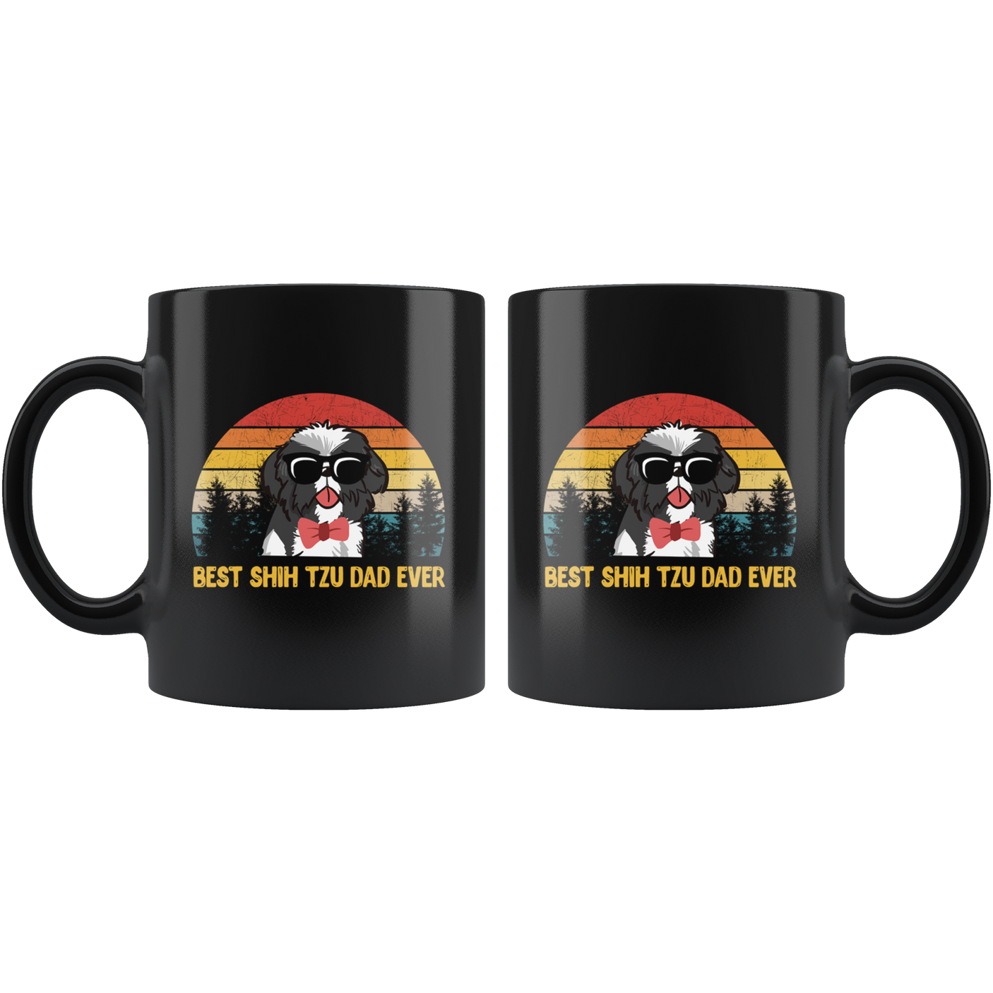 Best Shih Tzu Dad Ever Funny Dog Lover Coffee Mug