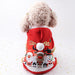 Santa Costume for Pet Dog