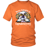 Funny Shih Tzu Tshirt Being Adorable is Exhausting Dog Lover TShirt