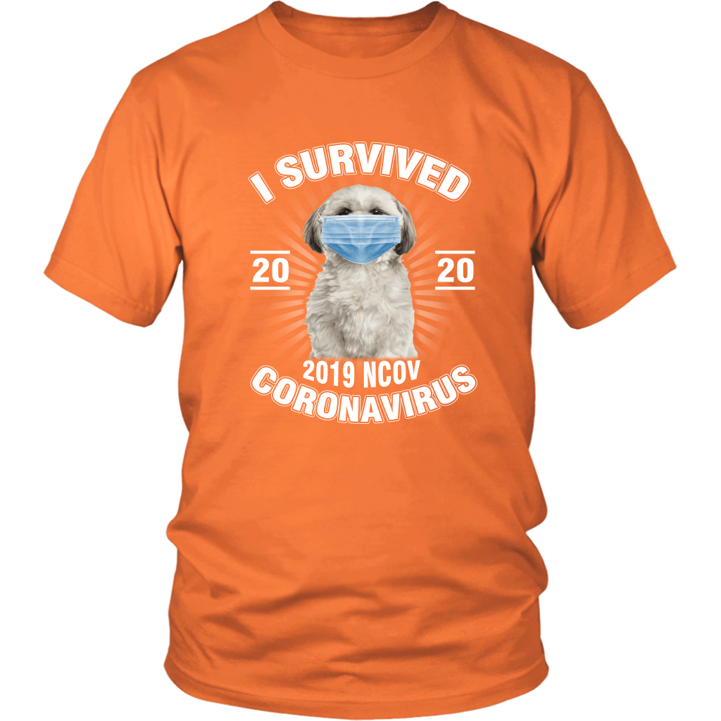 Shih Tzu I Survived Coronavirus 2020 Shih Tzu Funny TShirt