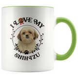 I Love My Shih Tzu 2-Toned Color Mug