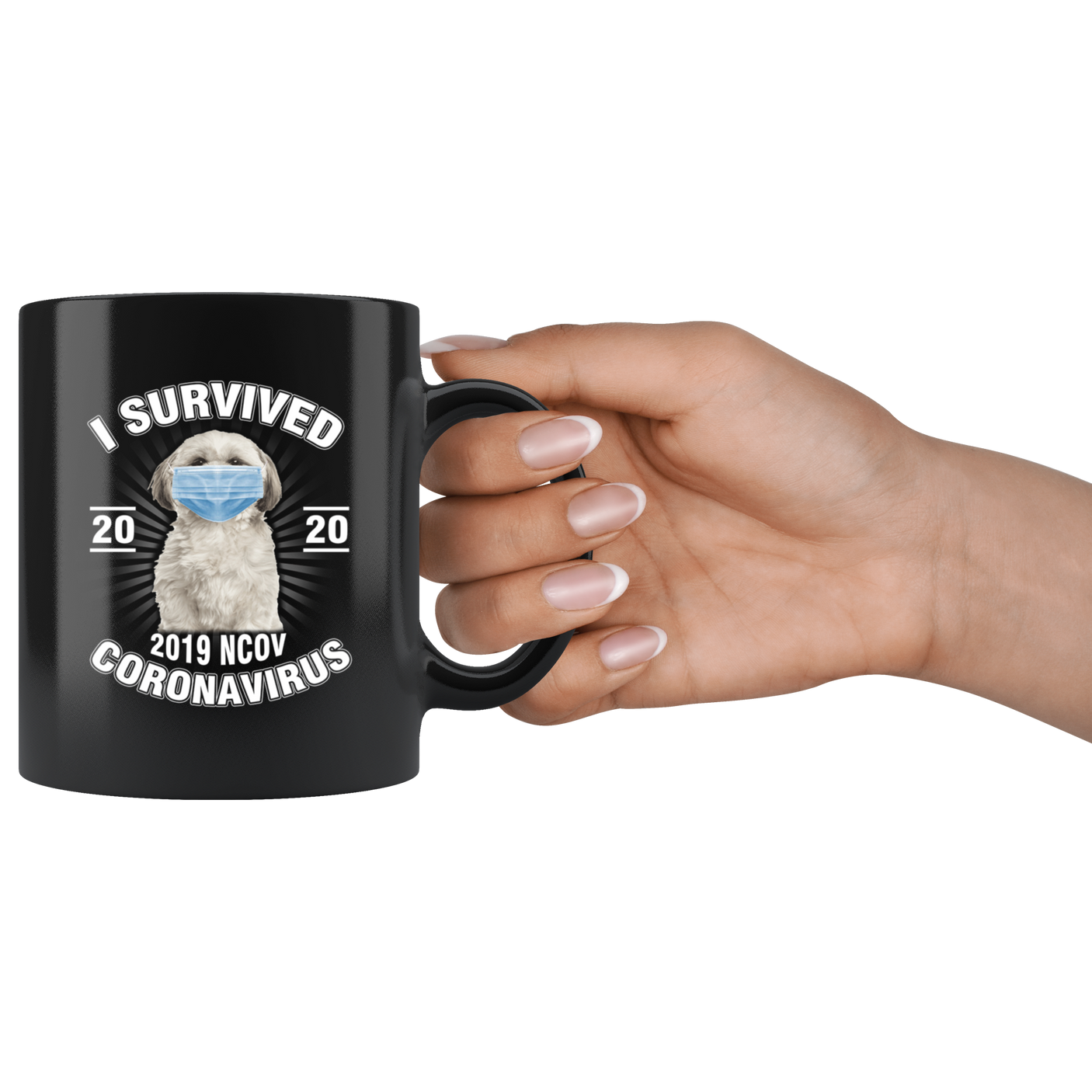 Shih Tzu I Survived Coronavirus 2020 Funny Shih Tzu Coffee Mug