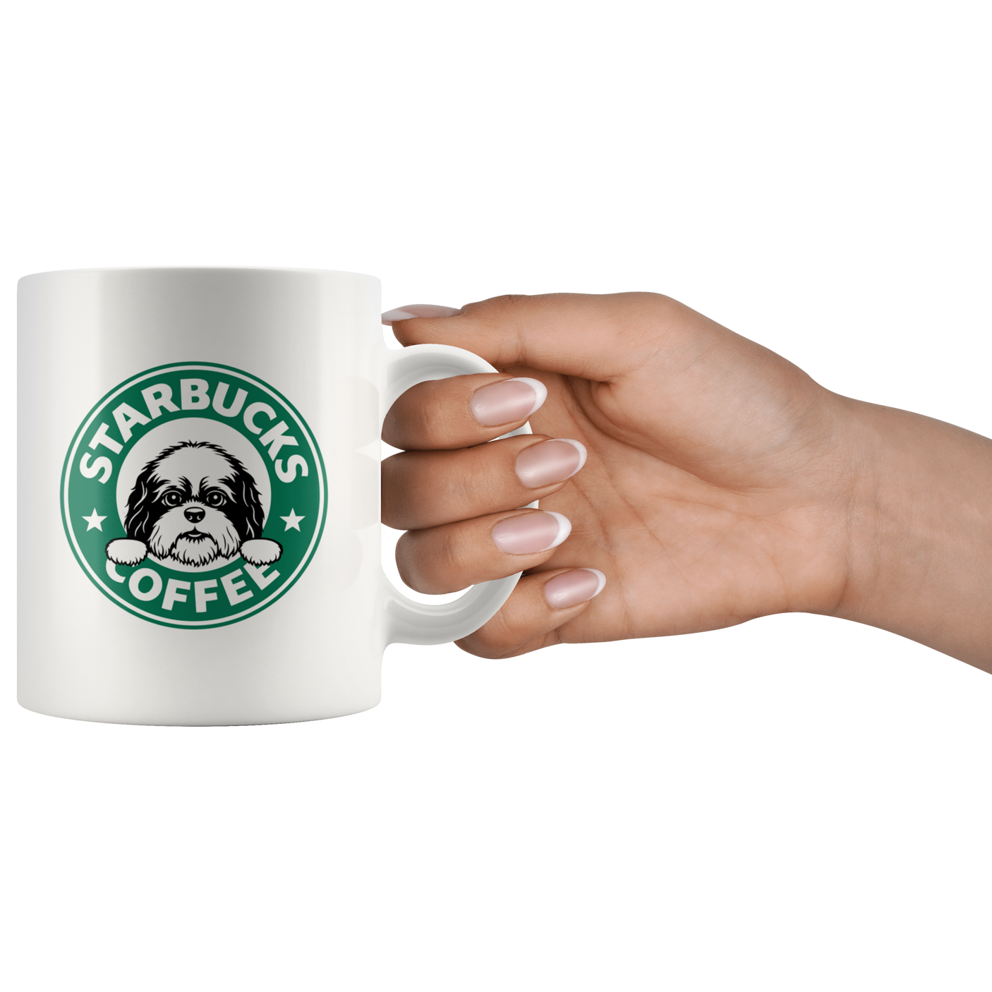 Cute Shih Tzu Starbucks Coffee Funny Shih Tzu Coffee Mug