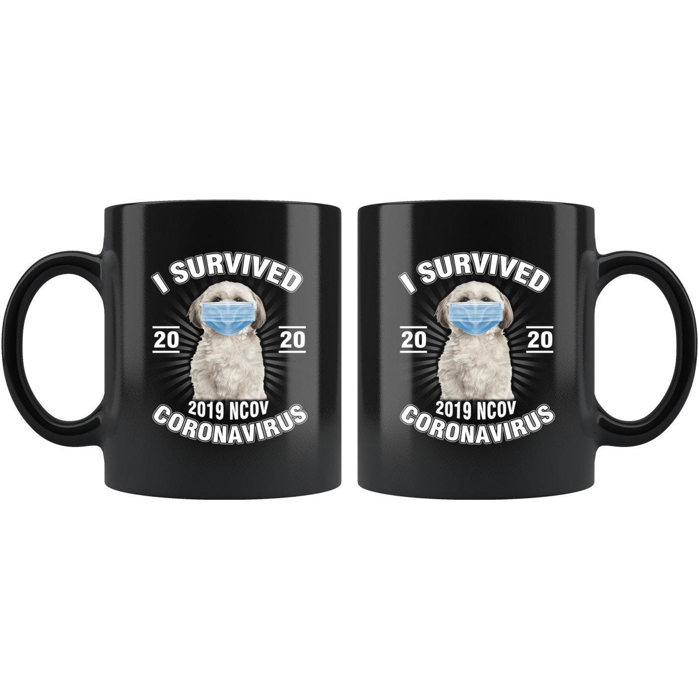 Shih Tzu I Survived Coronavirus 2020 Funny Shih Tzu Coffee Mug