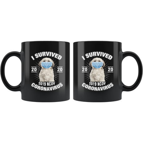 Shih Tzu I Survived Coronavirus 2020 Funny Shih Tzu Coffee Mug