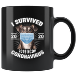 I Survived Coronavirus 2020 Funny Dog Lover Coffee Mug