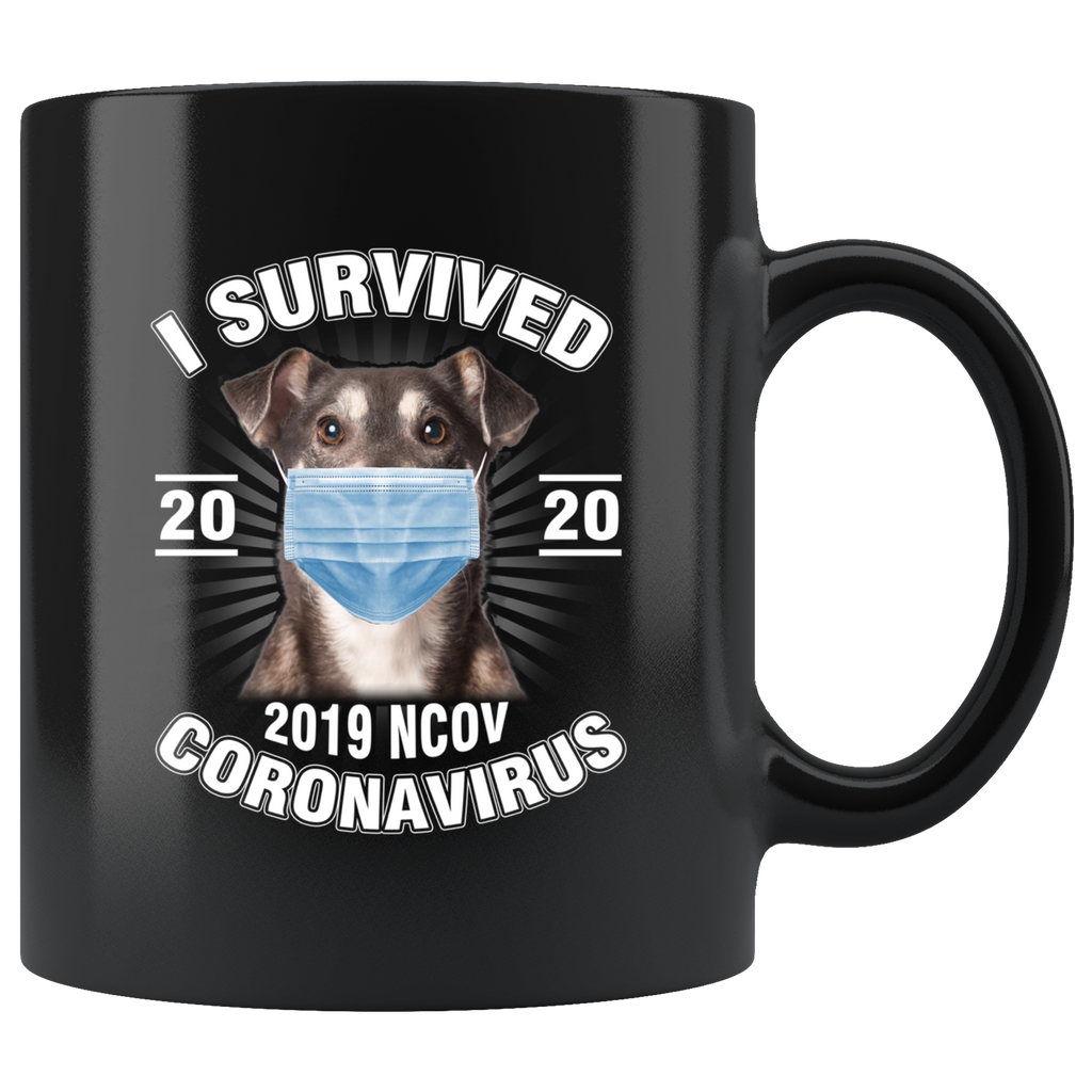 I Survived Coronavirus 2020 Funny Dog Lover Coffee Mug