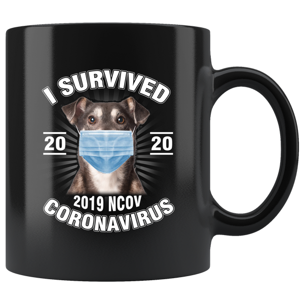 I Survived Coronavirus 2020 Funny Dog Lover Coffee Mug