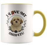 I Love My Shih Tzu 2-Toned Color Mug