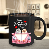 Happy Mothers Day Coffee Mug Gift|Shihtzu Pomeranian Mothers Day Dog Lover Gift