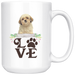 L.O.V.E.  Shih Tzu  White Mug