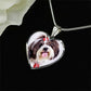 Personalized Custom Photo Shih Tzu Heart Necklace (Put Your Pet on a Necklace)
