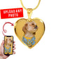 Personalized Custom Photo Shih Tzu Heart Necklace (Put Your Pet on a Necklace)
