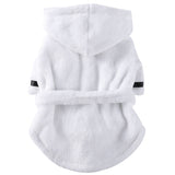 Pet Pajama Bathrobe With Hood, Dog Bath Towel for Puppy Small Dogs Cats