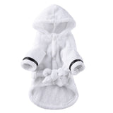 Pet Pajama Bathrobe With Hood, Dog Bath Towel for Puppy Small Dogs Cats
