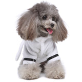 Pet Pajama Bathrobe With Hood, Dog Bath Towel for Puppy Small Dogs Cats