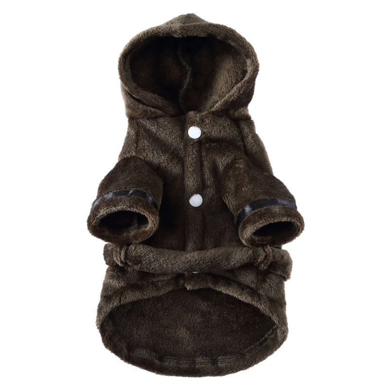 Pet Pajama Bathrobe With Hood, Dog Bath Towel for Puppy Small Dogs Cats